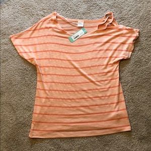 Jonesman Kaileigh knit top Coral
